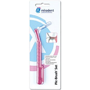 Miradent Interdentalb&uuml;rste PIC-Brush 1er Set pink