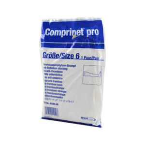 Comprinet pro Strumpf Oberschenkel Lang Gr&ouml;&szlig;e 6 Wei&szlig;