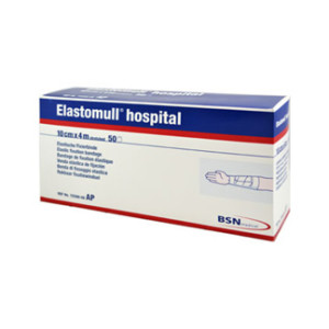 Elastomull Hospital 10 cmx4 m Elastische Fixierbinde Wei&szlig;