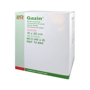 Gazin Mullkompressen 10x20 cm Steril 12fach