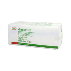 Gazin Mullkompressen 7,5x7,5 cm Unsteril 12fach RK