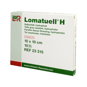 Lomatuell H Salbent&uuml;ll 10x10 cm Steril