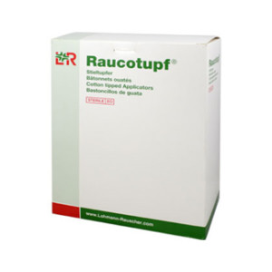 Raucotupf Stieltupfer 1 St Steril Gro&szlig;er Wattekopf