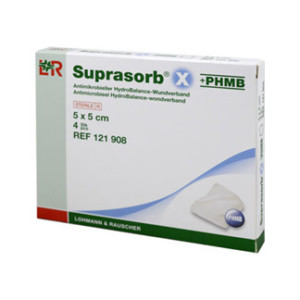 Suprasorb X+Phmb Hydrobalance Wundverband 5x5 cm