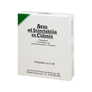 AQUA AD INIECTABILIA ex Colonia Ampullen