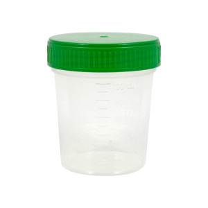 Urinbecher mit Schraubdeckel einzelverpackt