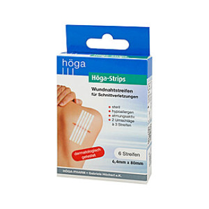 Wundnahtstreifen H&ouml;ga-Strips 6,4x80 mm