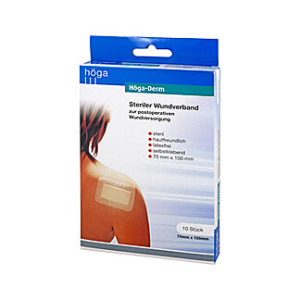 H&ouml;ga Derm Pflaster Steril 70 x 100 mm