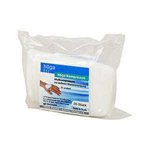 H&ouml;ga Kompressen 5 x 5 cm Unsteril 8 fach