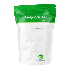 Magnesium pur Citrat Kapseln Nachf&uuml;llbeutel