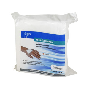 H&ouml;ga Kompressen 10 x 10 cm Unsteril 8 fach