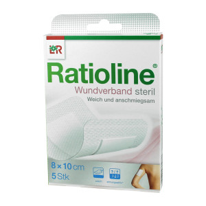 Ratioline Wundverband 10x8 cm steril