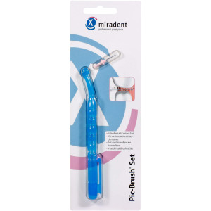 Miradent Interdentalb&uuml;rste PIC-Brush 1er Set blau