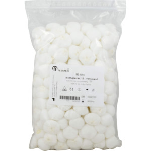 Mulltupfer ballonf&ouml;rmig, Nr. 12 mit Gummiring 13x16 cm