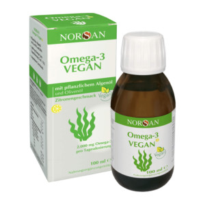 Norsan Omega-3 Vegan fl&uuml;ssig Zitronengeschmack
