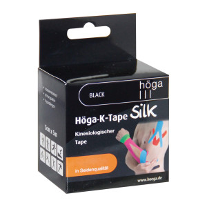 H&ouml;ga-K-Tape Silk 5cm x 5m black kinesiologischer Tape