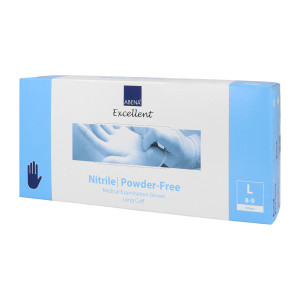 Nitril Handschuhe x-lang puderfrei Gr&ouml;&szlig;e L