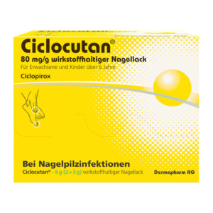 Ciclocutan 80 mg/g wirkstoffhaltiger Nagellack
