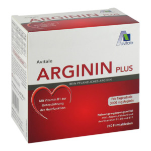 Arginin Plus Vitamin B1+B6+B12+Fols&auml;ure Filmtabletten