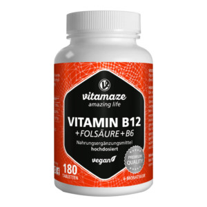 Vitamaze Vitamin B12 + Fols&auml;ure + B6