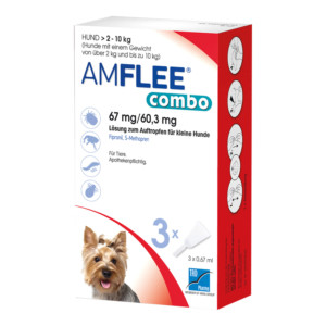 Amflee combo 67/60,3 mg Lsg.z.Auftr. f&uuml;r Hunde 2-10 kg