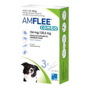 Amflee combo L&ouml;sung zum Auftragen f&uuml;r Hunde 10-20 kg