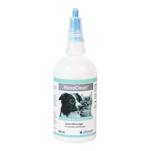HexoClean Saurer Ohrreiniger f&uuml;r Hunde und Katzen