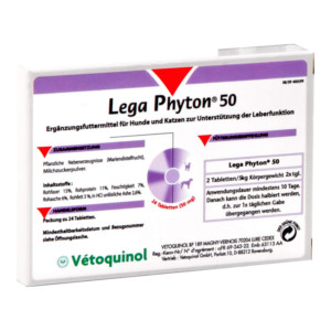 LEGA PHYTON 50 Erg.Futterm.Tabl.f.Hunde/Katzen