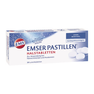 Emser Pastillen hom&ouml;opathiever. Halstabletten ohne Menthol