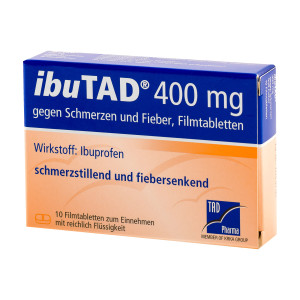 Ibutad 400 mg gegen Schmerzen und Fieber