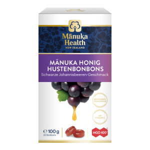 Manuka Health MGO 400+ Lutschbonbons Schwarze Johannisbeere