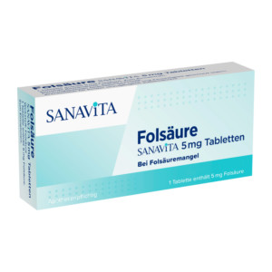 Fols&auml;ure SANAVITA 5 mg Tabletten