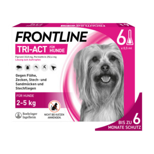 Frontline Tri-Act L&ouml;sung zum Auftropfen f&uuml;r Hunde 2-5 kg