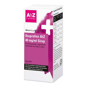 Ibuprofen AbZ 40 mg/ml Sirup f&uuml;r Kinder ab 10kg