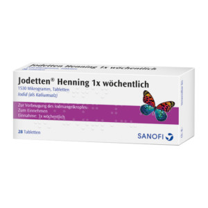 Jodetten Henning 1x w&ouml;chentlich Tabletten