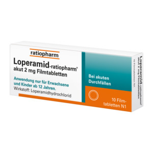 Loperamid-ratiopharm akut 2 mg Filmtabletten