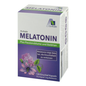 Avitale Melatonin+Passionsblume+Baldrian Kapseln