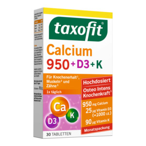 Taxofit Calcium 950+D3+K Tabletten