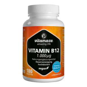 Vitamaze Vitamin B12 1.000 &micro;g hochdosiert vegan Tabletten