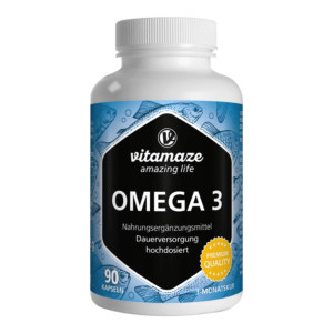 Vitamaze Omega-3 1000 mg Fisch&ouml;l hochdosiert Kapseln