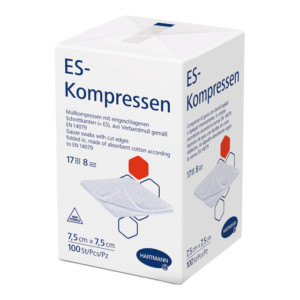 ES-Kompressen Unsteril 7,5x7,5 cm 8fach