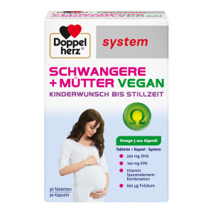 Doppelherz system Schwangere+M&uuml;tter Vegan Kombipackung