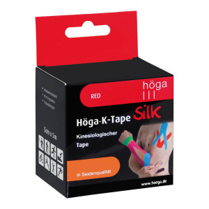 H&ouml;ga-K-Tape Silk 5cm x 5m red kinesiologischer Tape