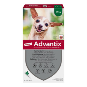 Advantix Spot-on Lsg. zum Auftropfen f&uuml;r Hunde bis 4 kg