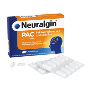 Neuralgin PAC Tabletten bei Kopfschmerzen und Migr&auml;ne