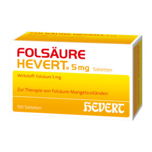 Fols&auml;ure Hevert 5 mg Tabletten