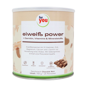 For you eiwei&szlig; power Chocolat Noir