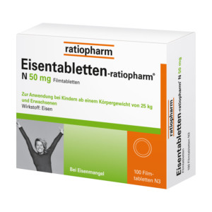 Eisentabletten-ratiopharm N 50 mg Filmtabletten