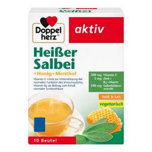 Doppelherz Hei&szlig;er Salbei+Honig+Menthol Granulat