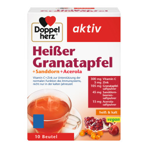 Doppelherz Hei&szlig;er Granatapfel + Sanddorn + Acerola aktiv